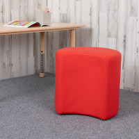 Flash Furniture ZB-FT-045C-18-RED-GG Soft Seating Collaborative Moon for Classrooms and Common Spaces - 18